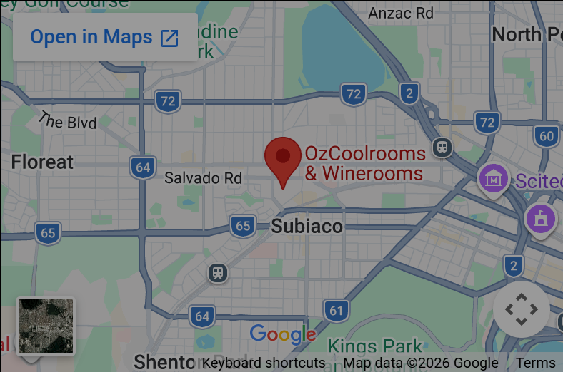 OzCoolrooms & Winerooms location map